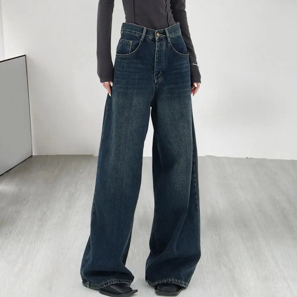 Retro-Flow Wide-Leg Jeans