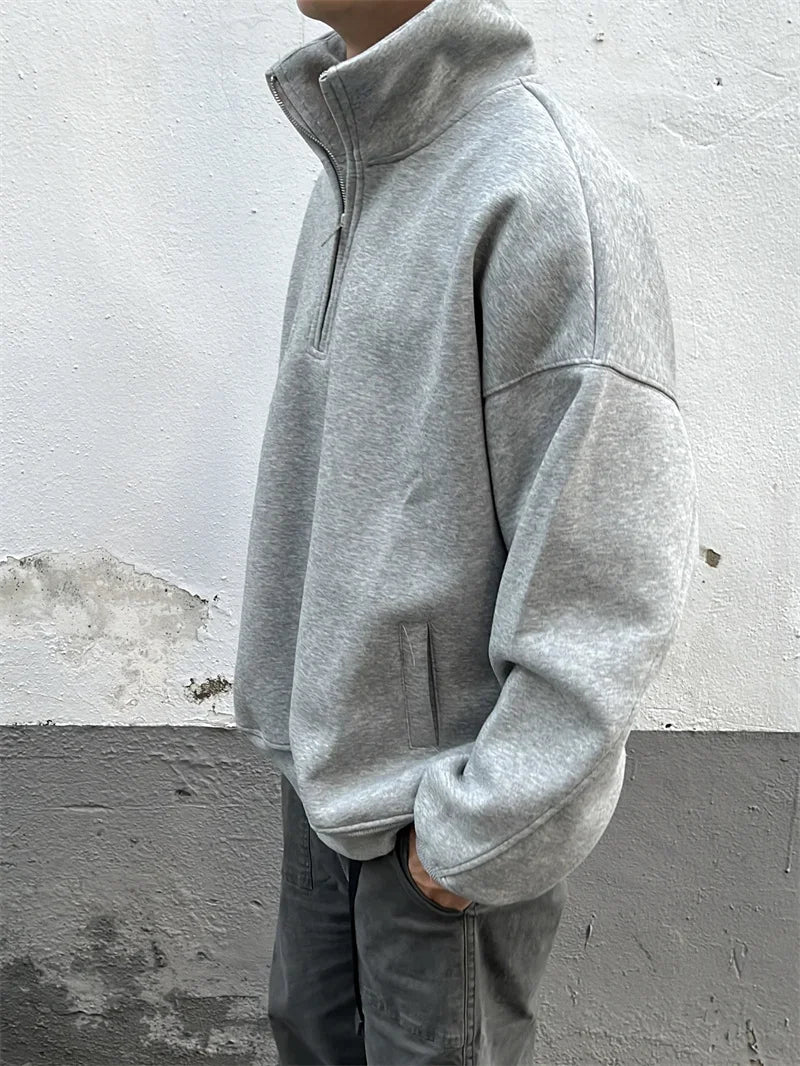 Zip Fused Sweatshirt