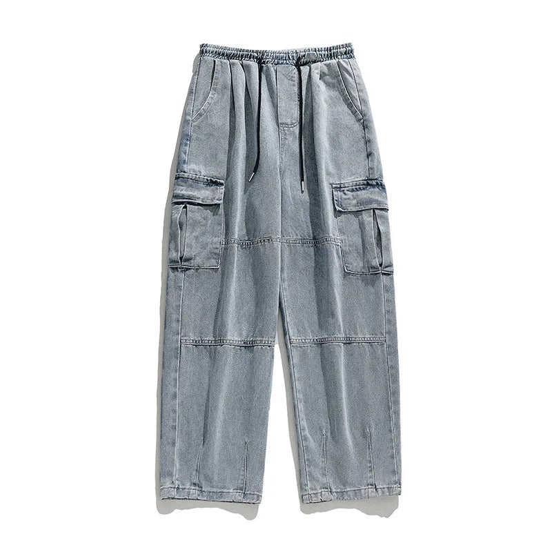 Denim Fusion Cargo Pants