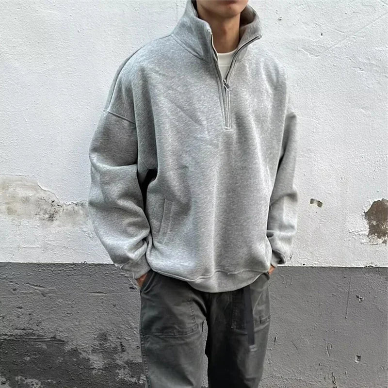 Zip Fused Sweatshirt