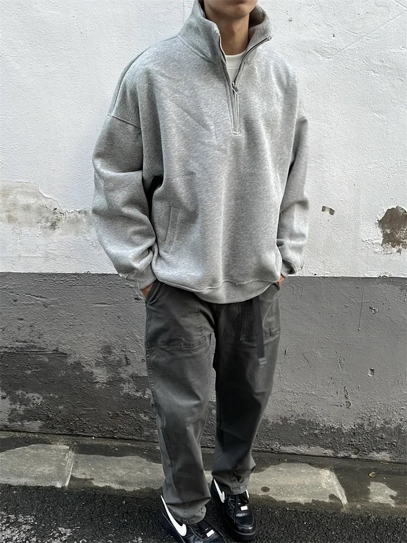 Zip Fused Sweatshirt