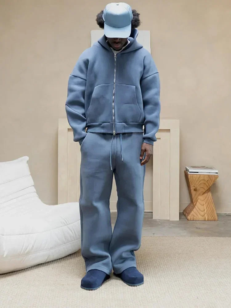 Plush-Fit Tracksuit Set