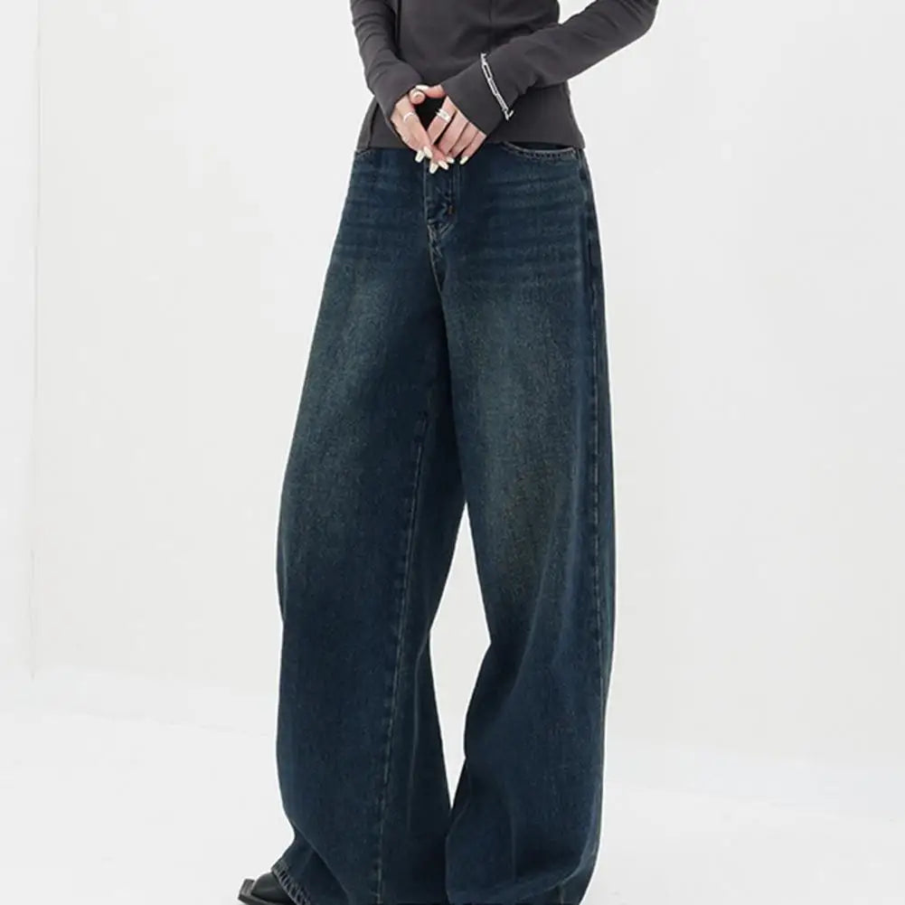 Retro-Flow Wide-Leg Jeans