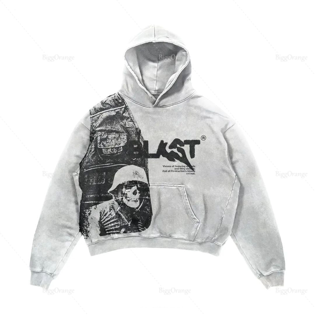 Skull-Blast Y2K Hoodie