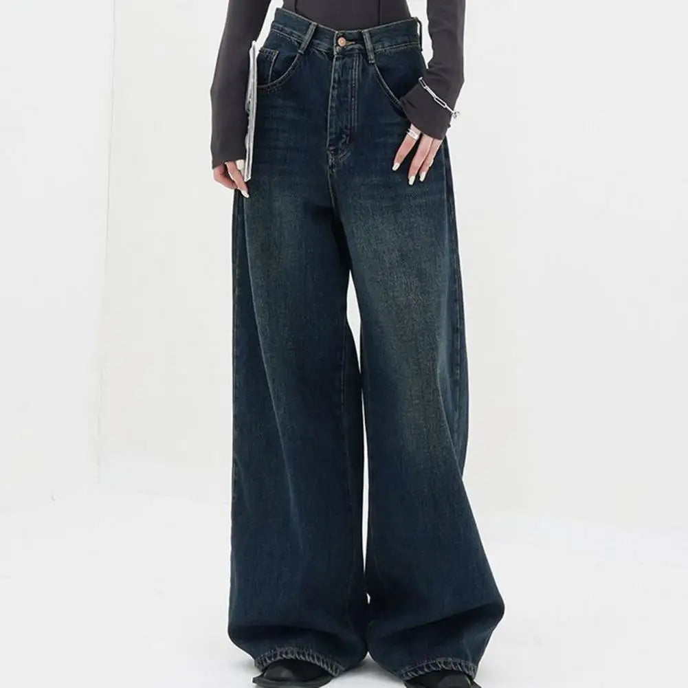 Retro-Flow Wide-Leg Jeans