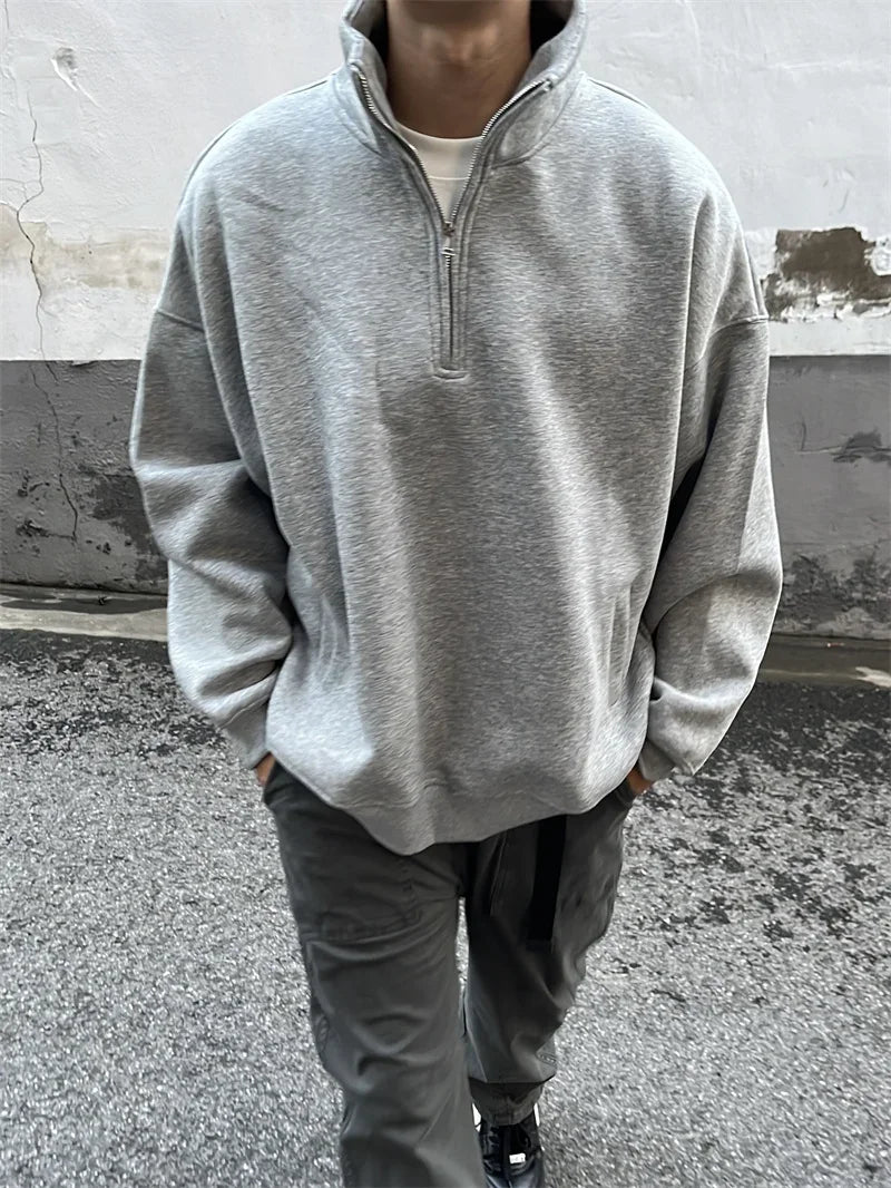 Zip Fused Sweatshirt