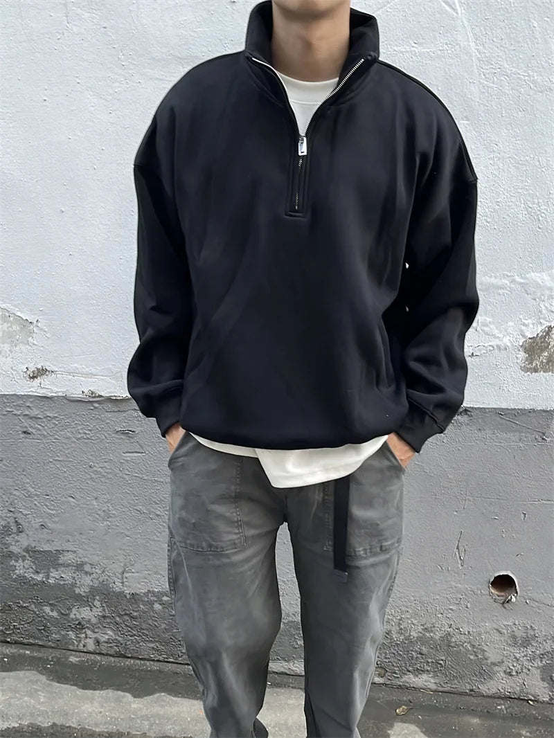 Zip Fused Sweatshirt