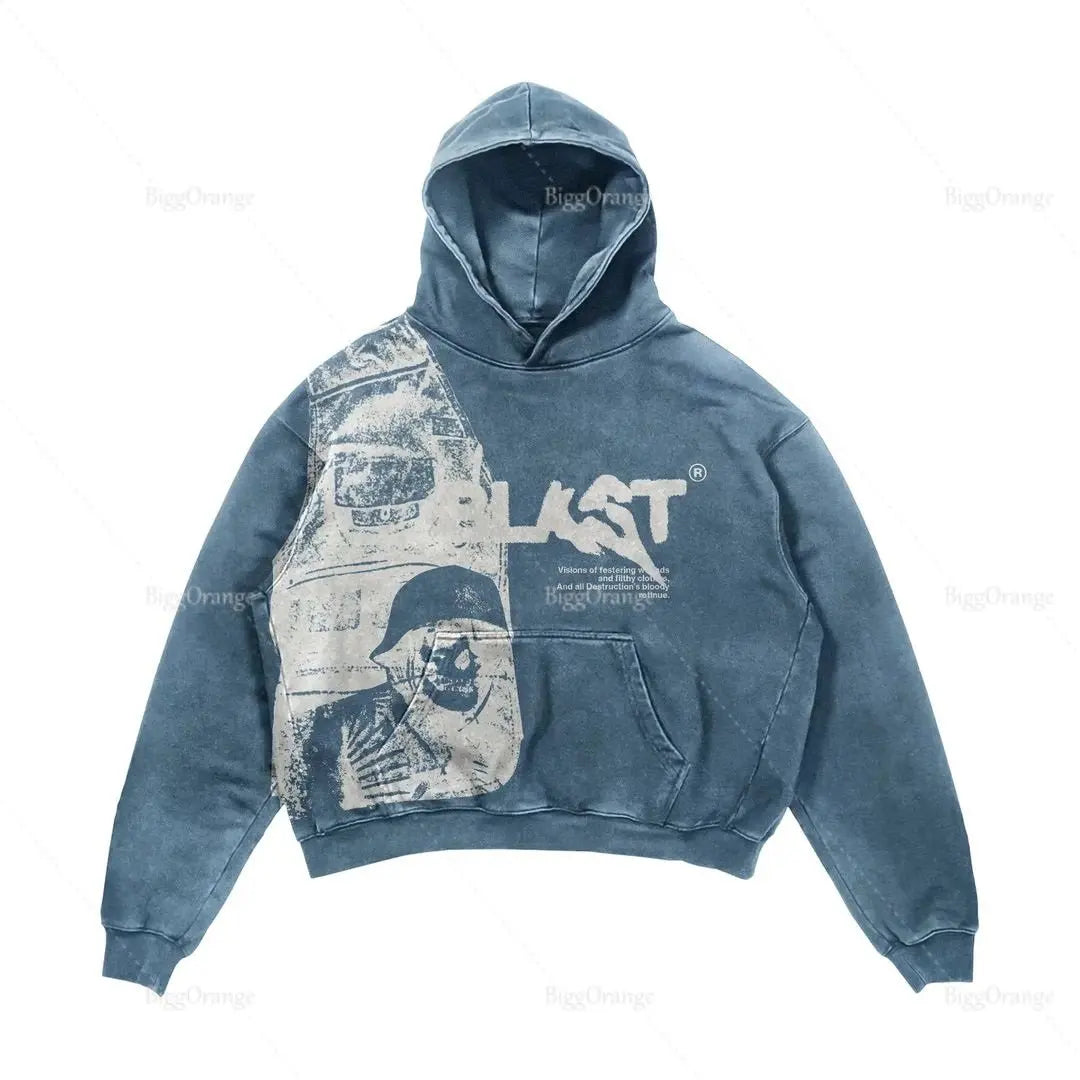 Skull-Blast Y2K Hoodie